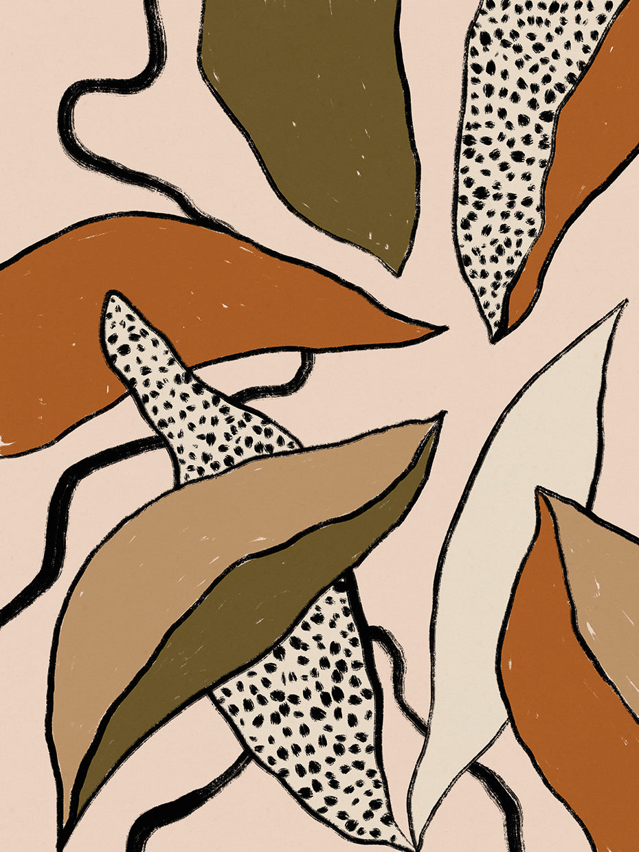 Patterned Tropical Leaves