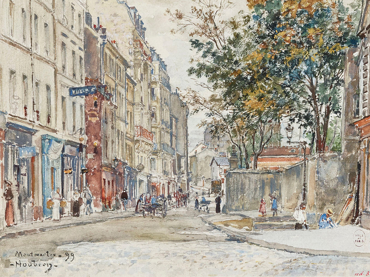 Rue Hermel en Montmartre (1899) Lienzo