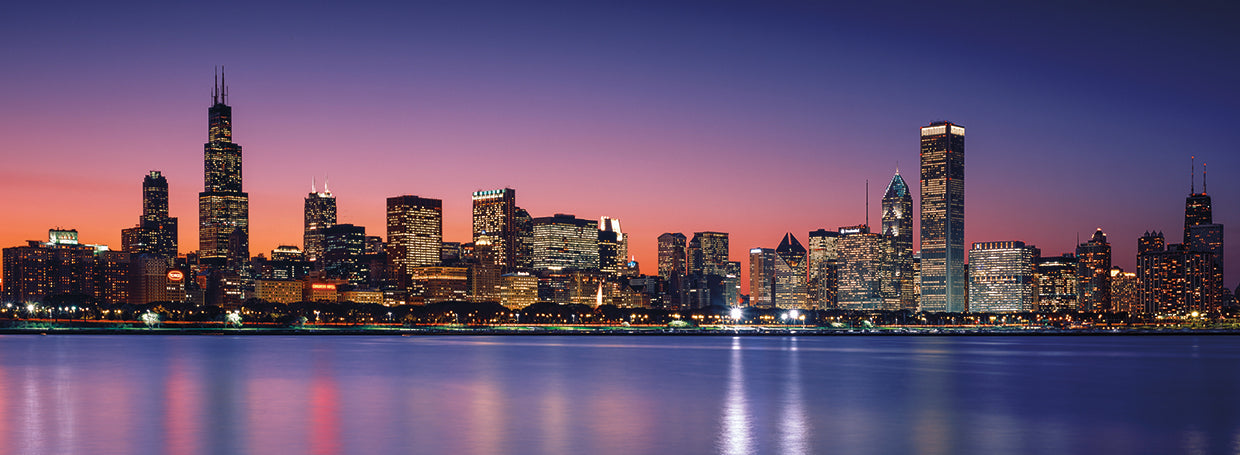 Skyline at Dusk, Chicago IL Lienzo