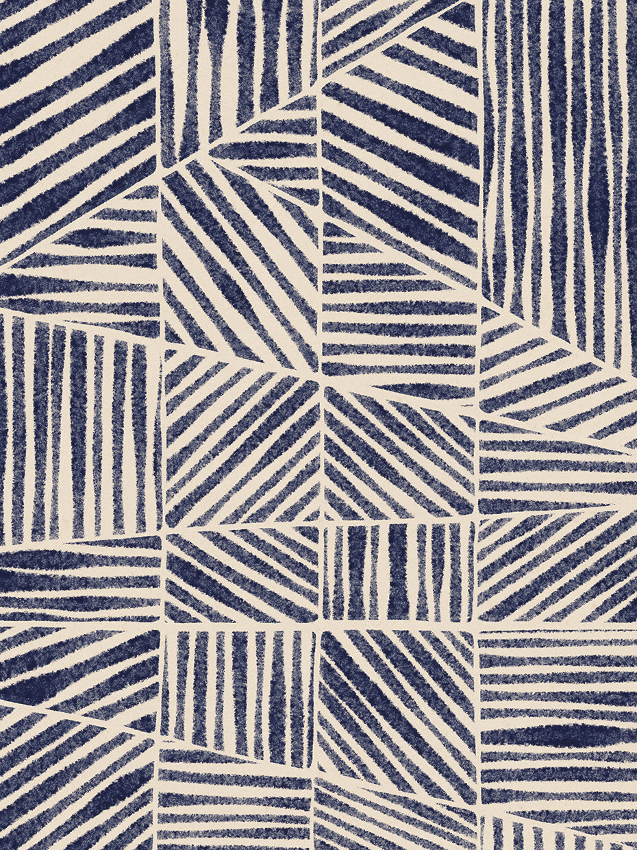 Navy Blue Striped Pattern