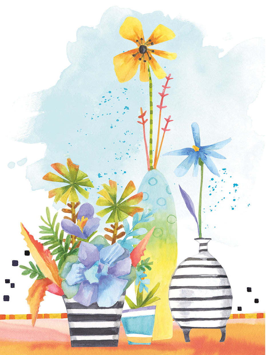 Whimsical Floral Vignette 6