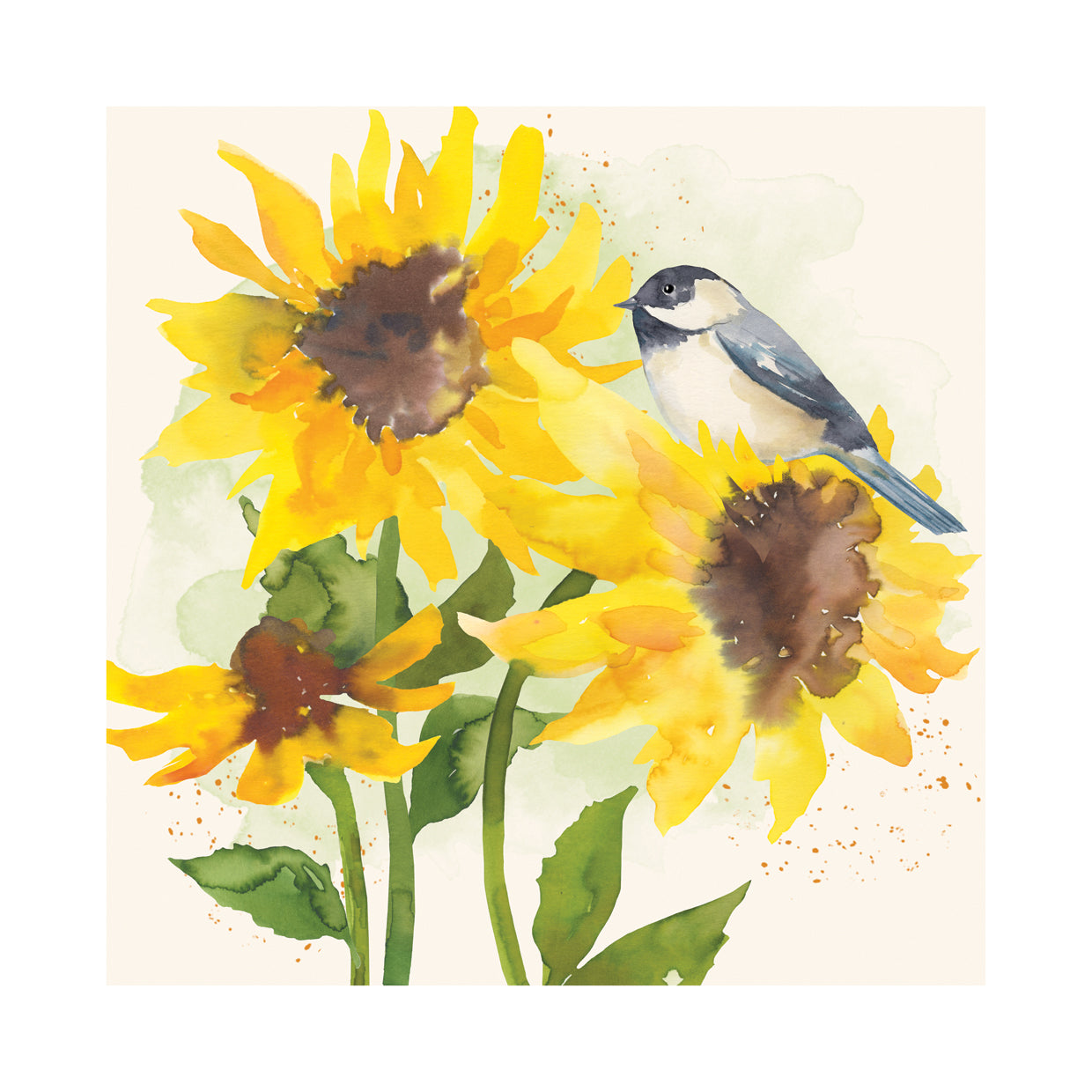 Sunflower Garden with Bird 8