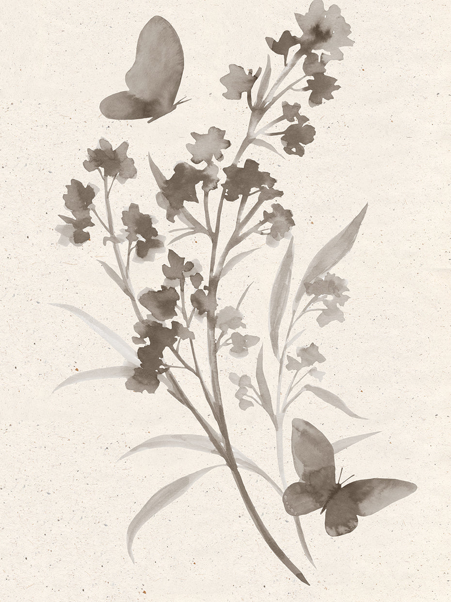 Taupe Floral Botanical 2