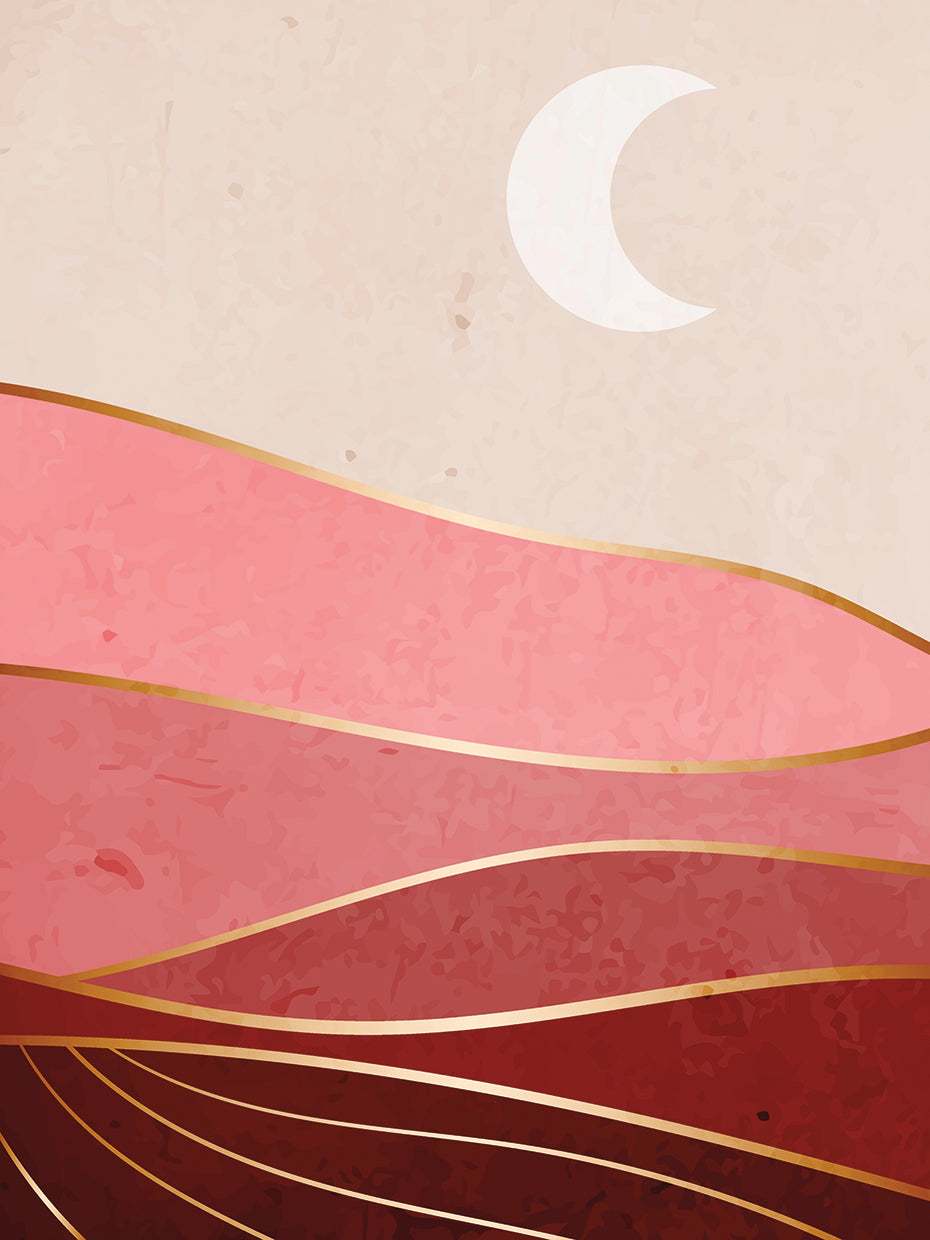 Moon and Mountains I