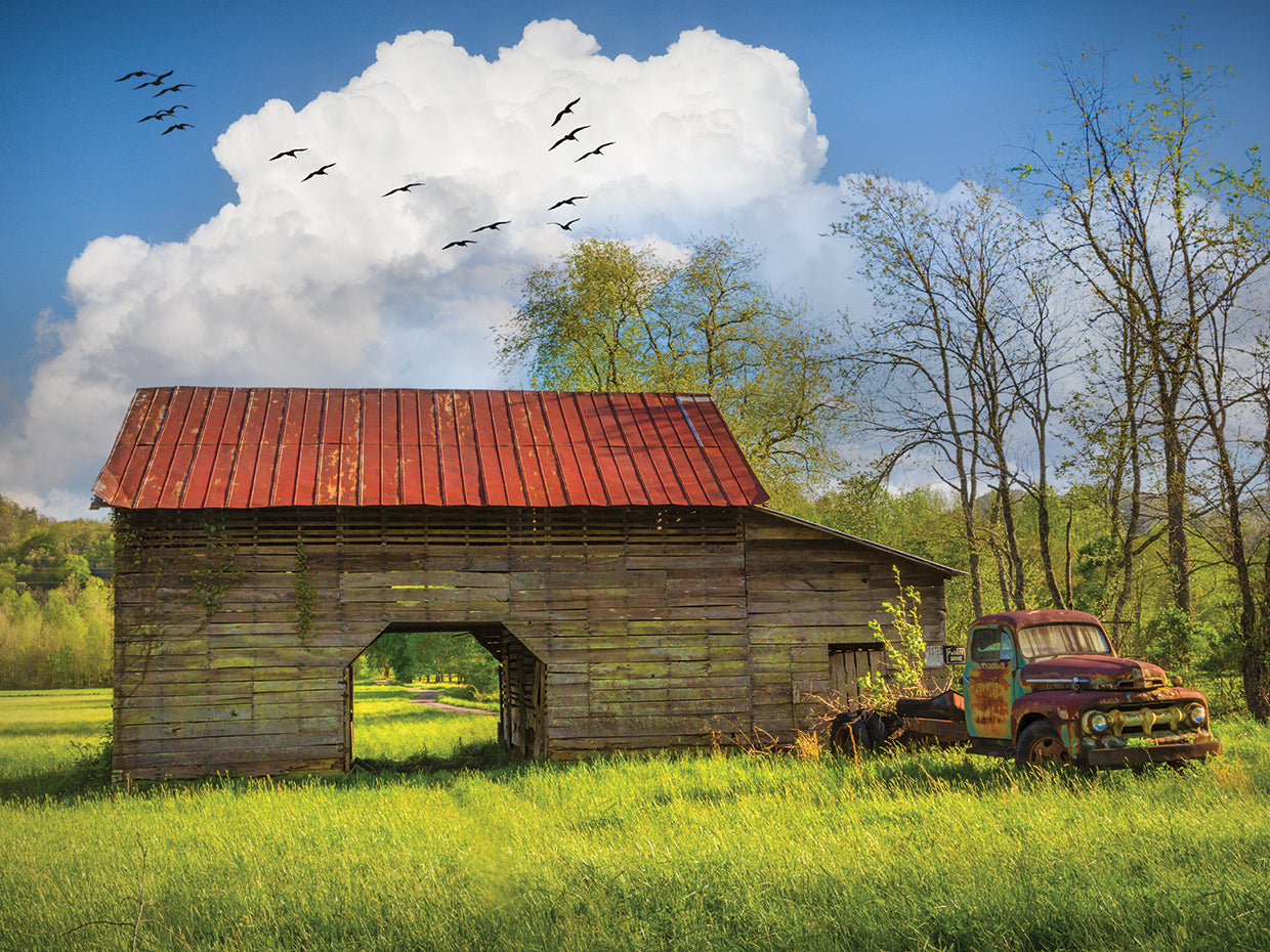 Vintage Pickup Truck at the Barn