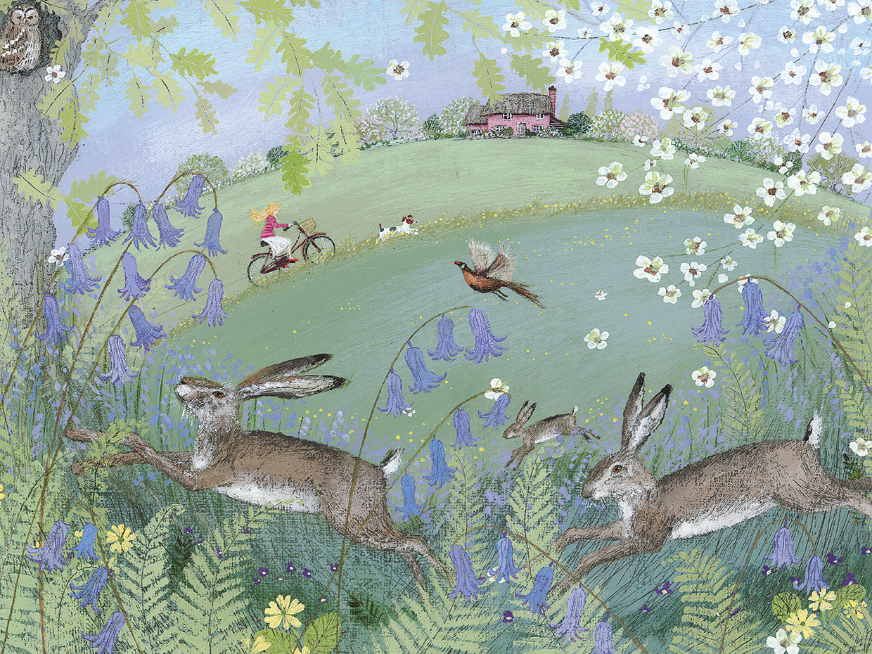 Hares and Bluebells