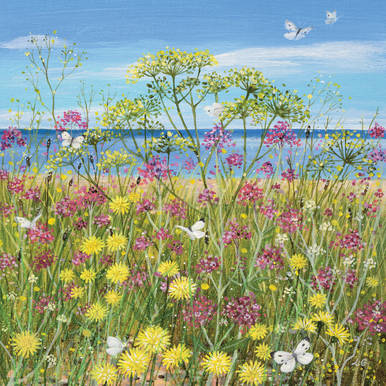 Wild Fennel and White Butterflies