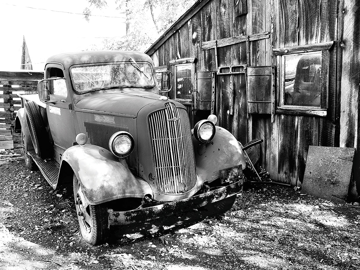 Old Dodge Truck And Shed