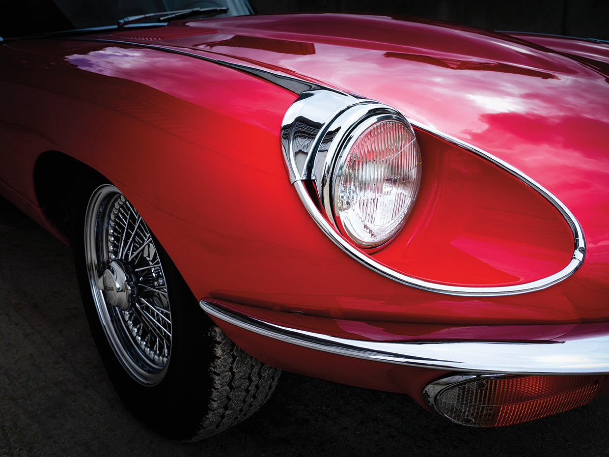 Close up of vintage car