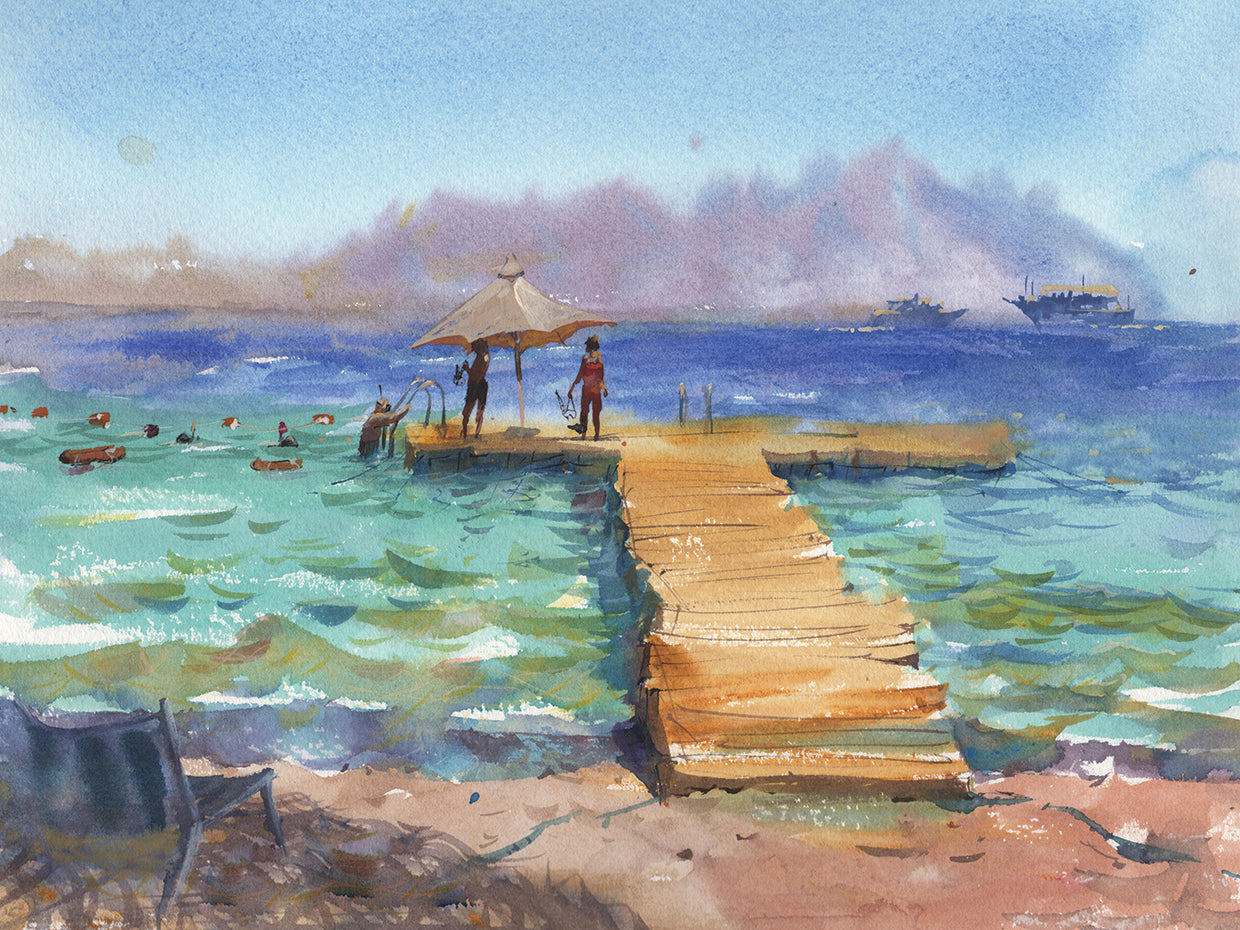 Sunny Holiday On The Beach