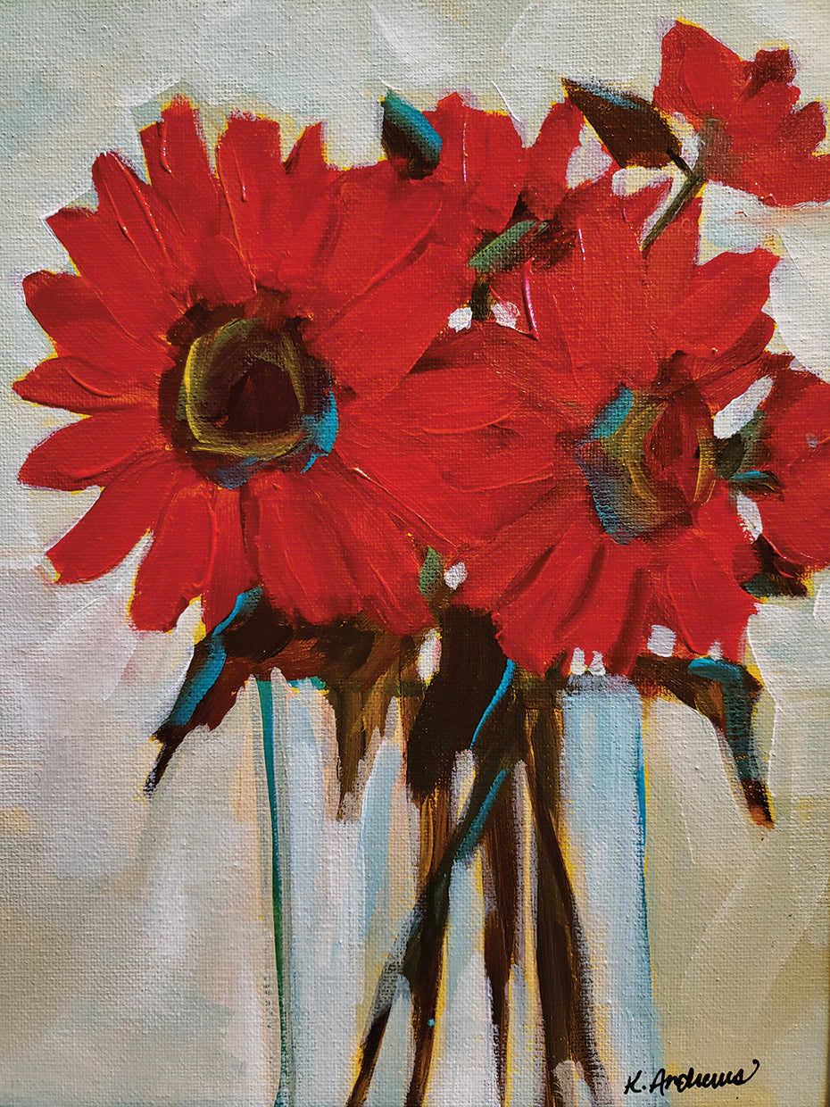 Red Gerberas