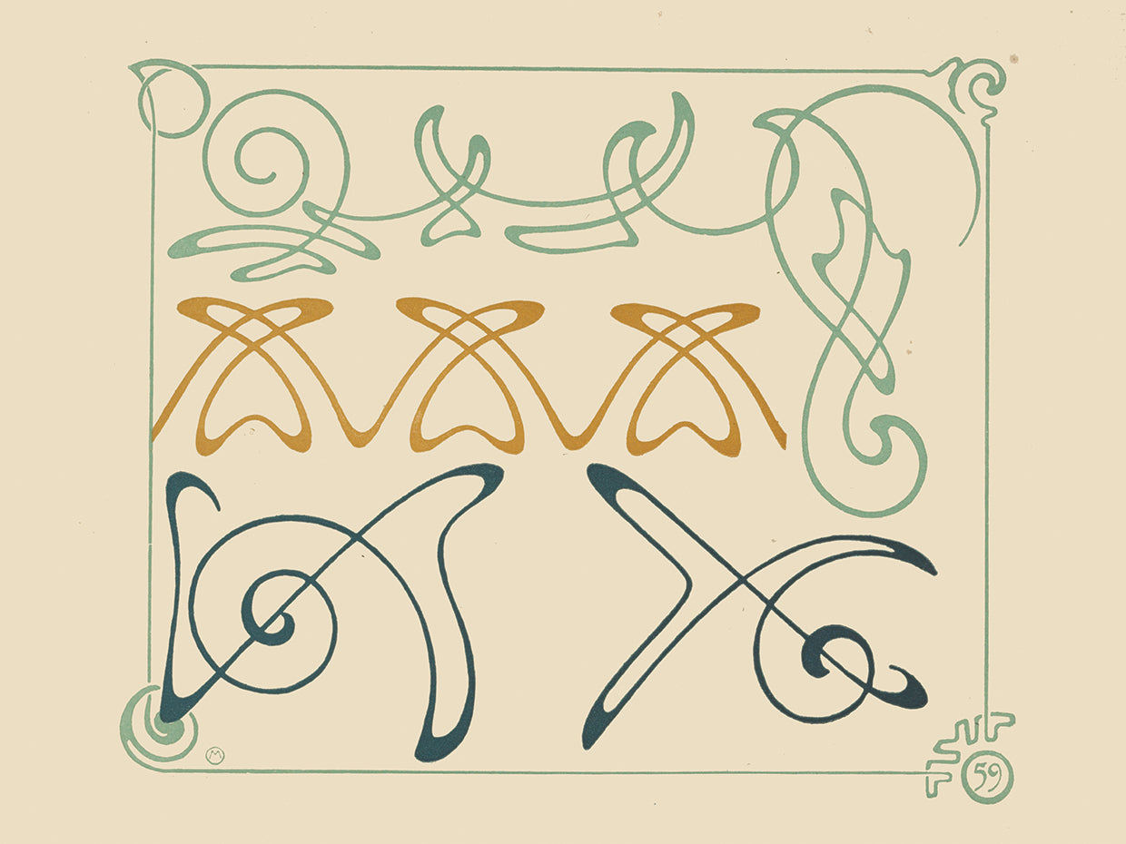 Abstract design based on arabesques (1900)