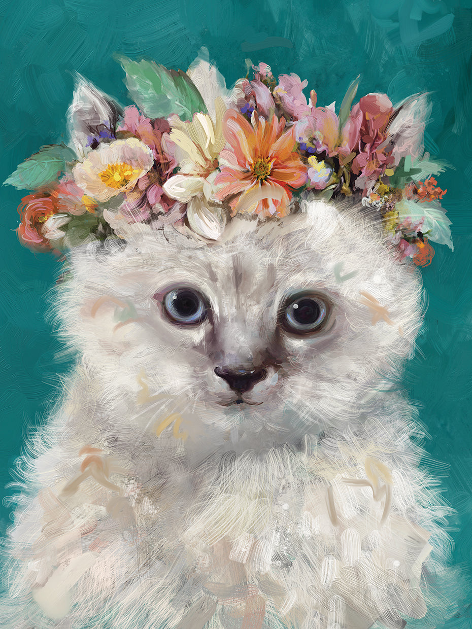 Flower Power Kitty I