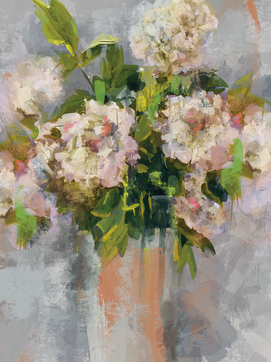 Modern Floral I Coral