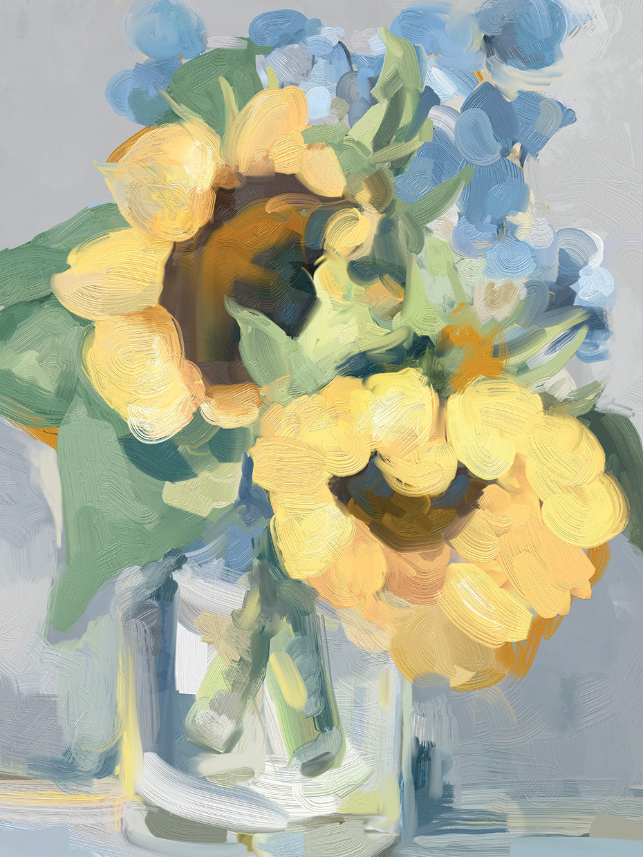 Petite Fleurs Sunflowers I