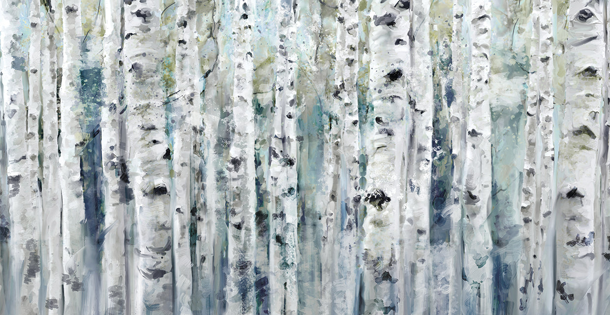 Spring Birches Indigo