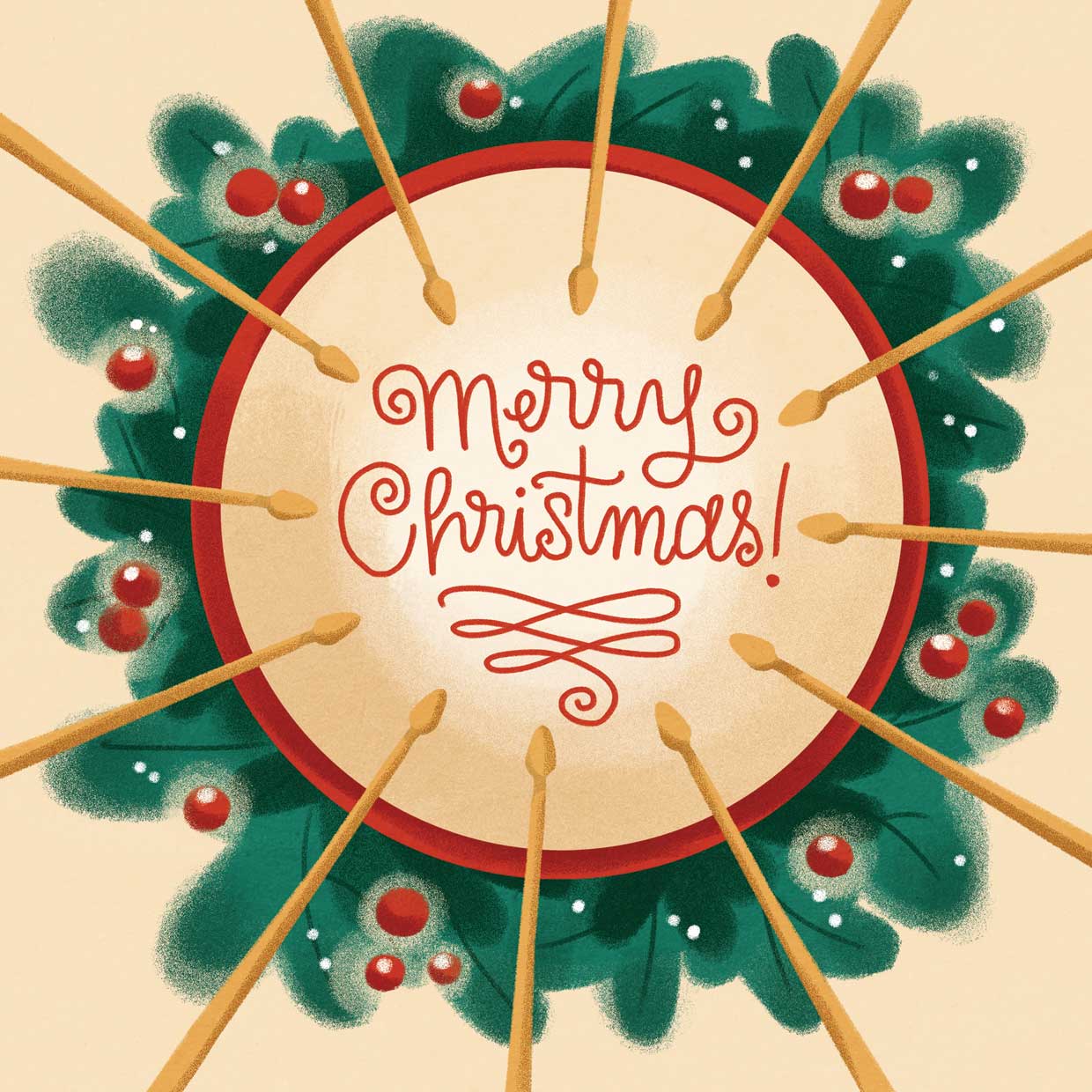 12 Days of Christmas 12 Drummers Drumming