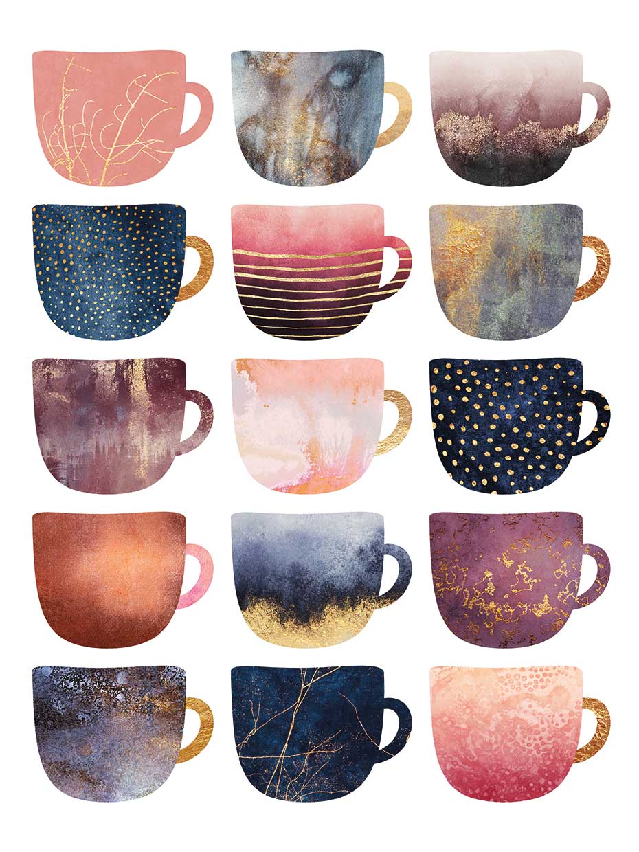 Pretty Coffee Cups 1