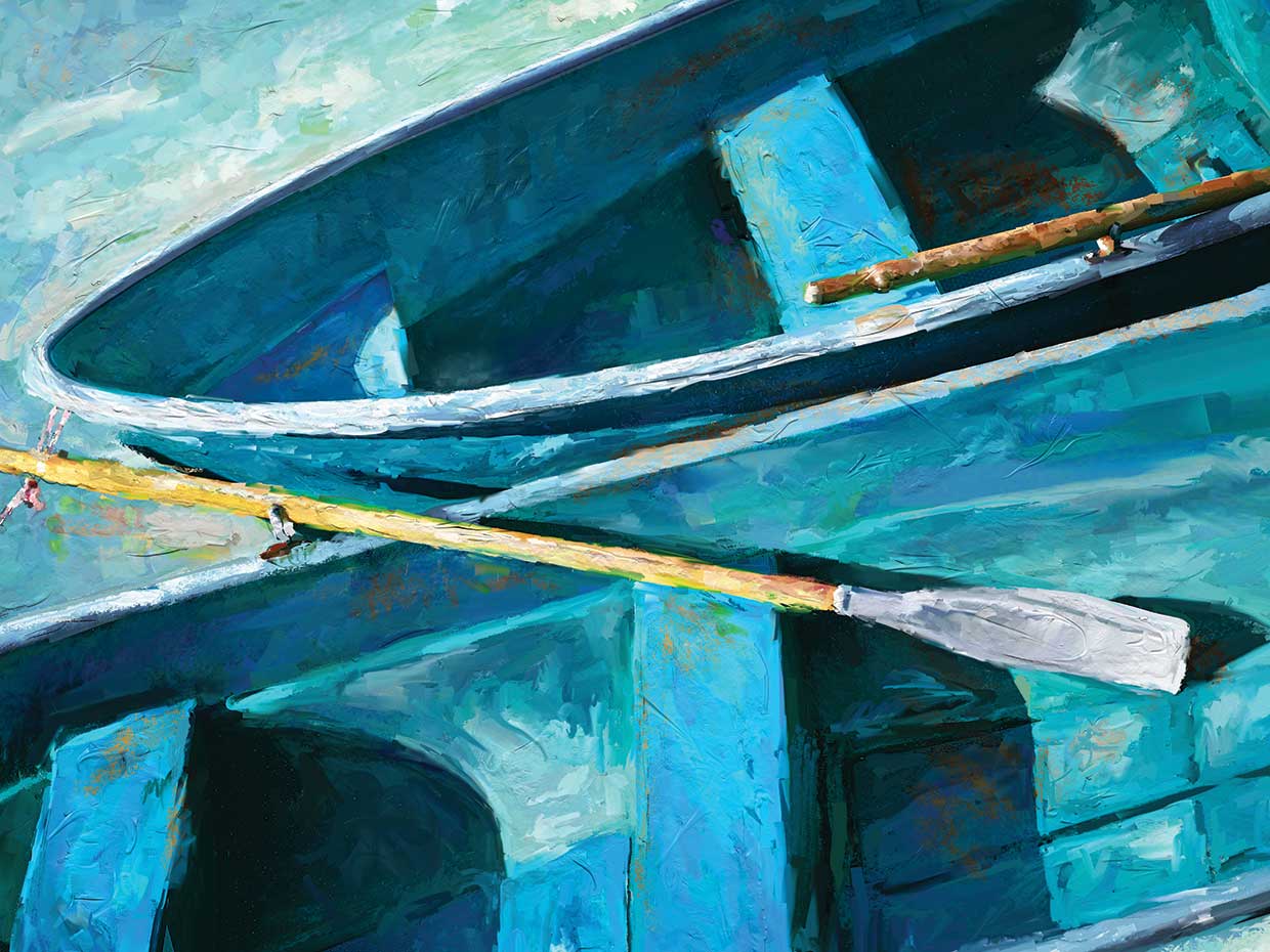 Blue Rowboats