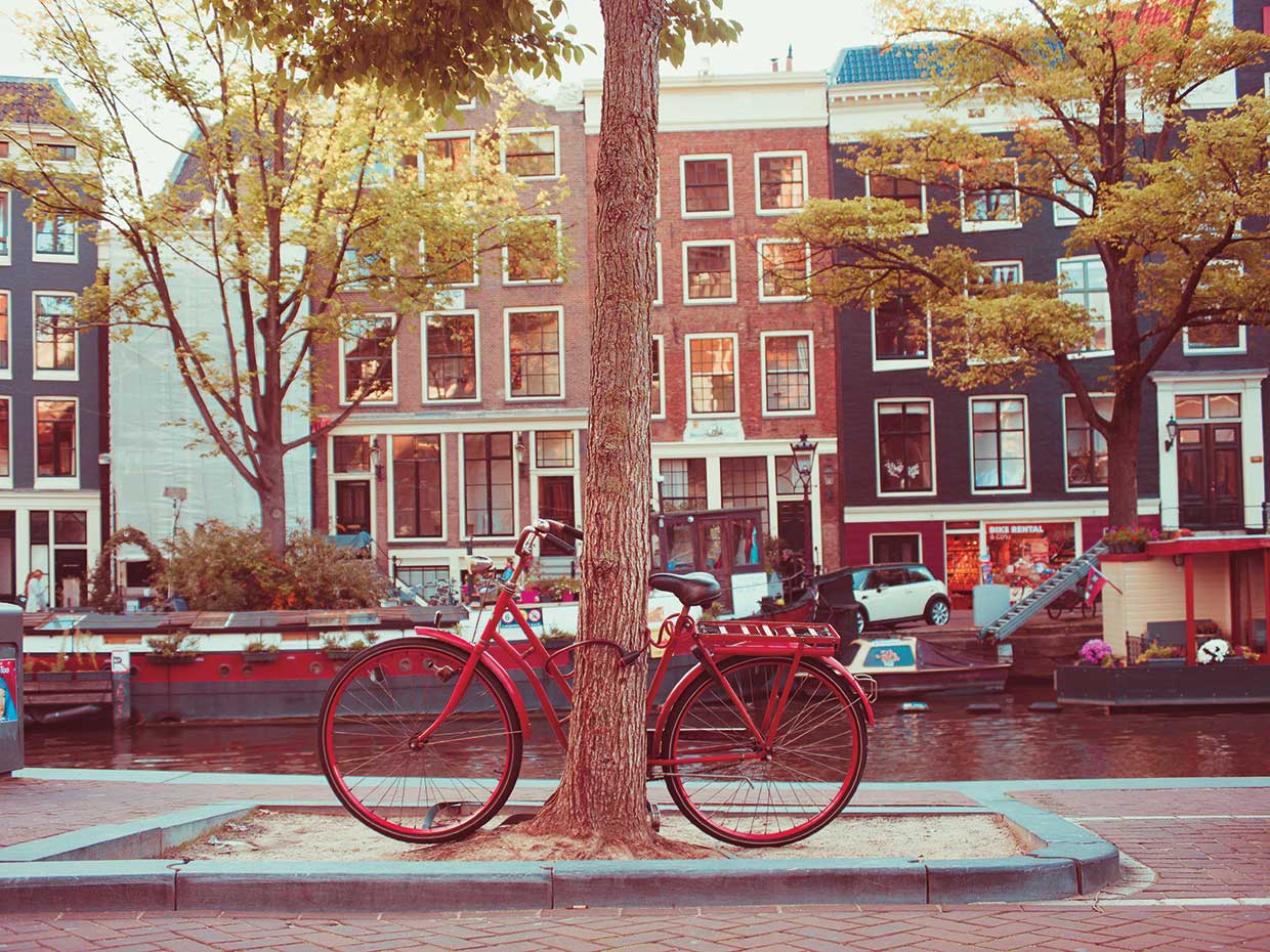 Amsterdam Bikes No. 2 Lienzo