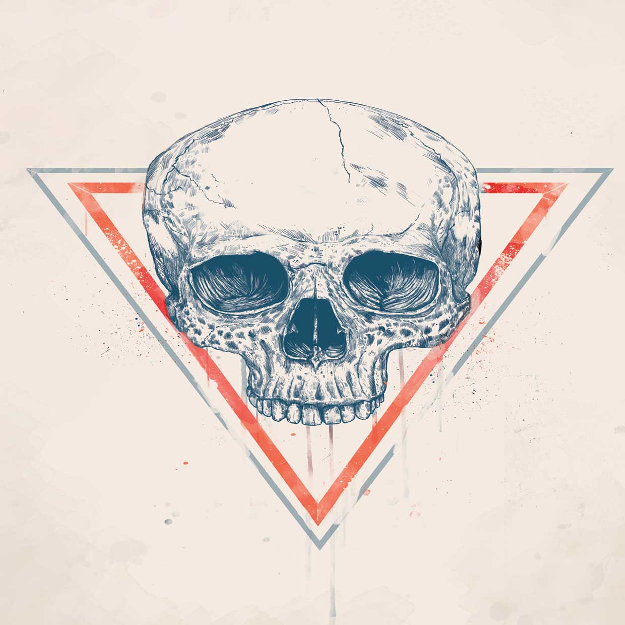 Skull in Triangle No. 2