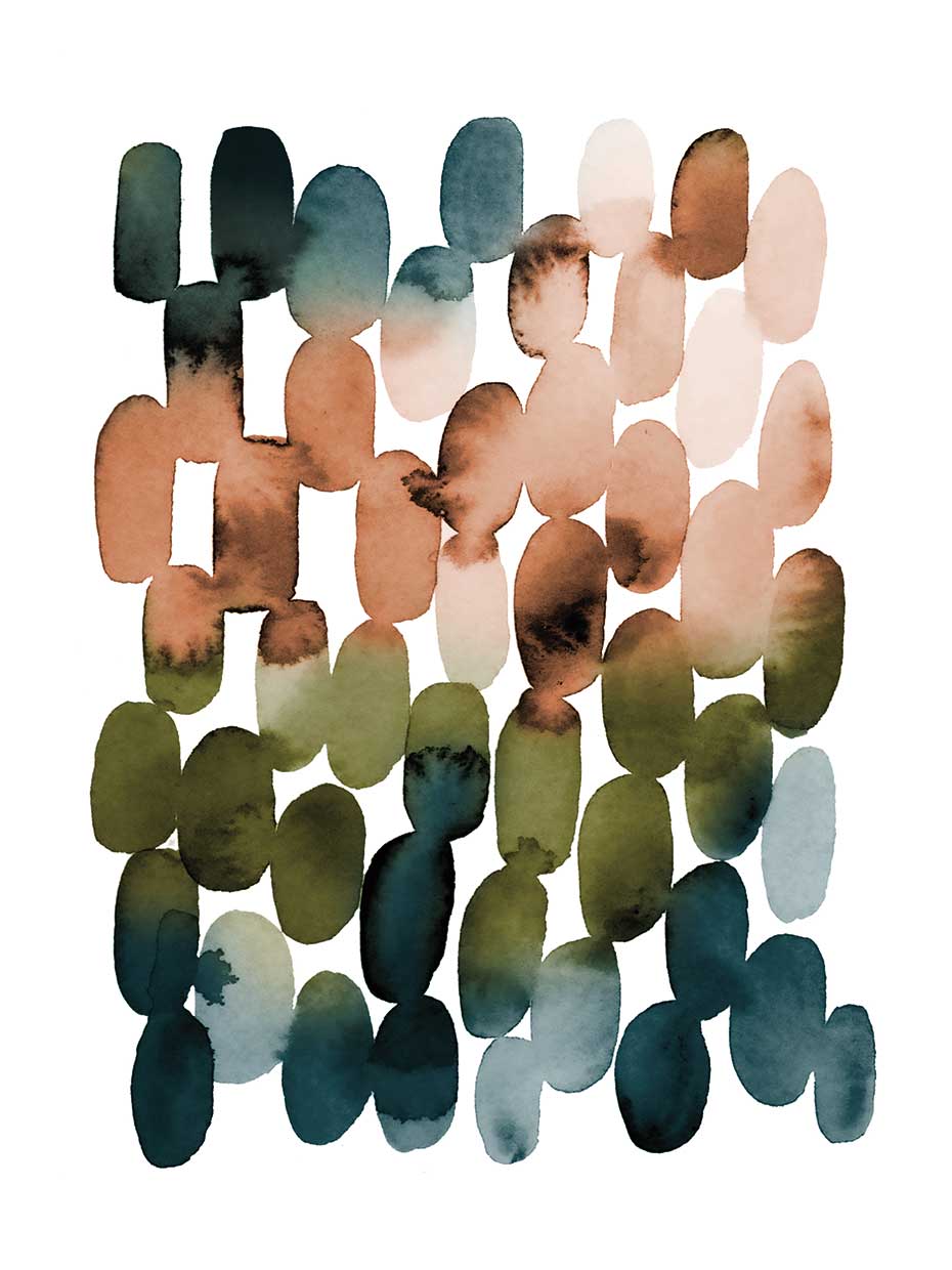 Watercolor Earthy Strokes