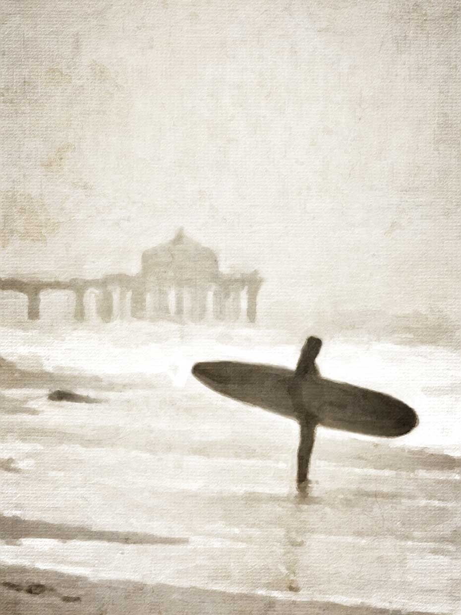 One Last Wave Watercolor