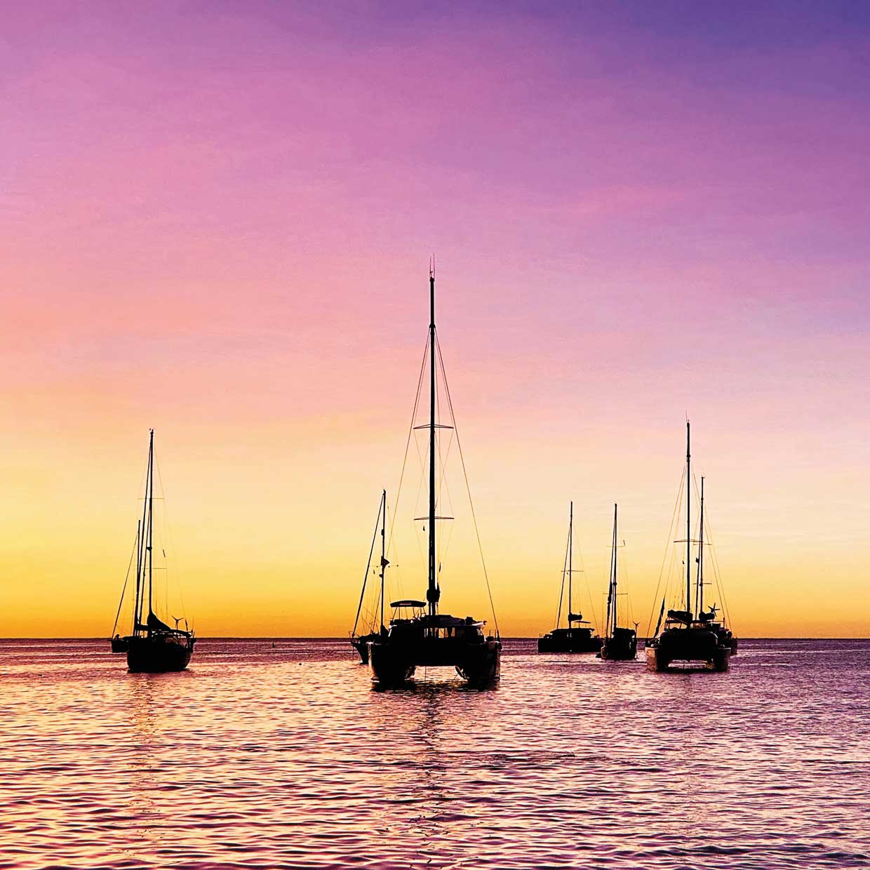 Twilight Magic on the Water 30x30