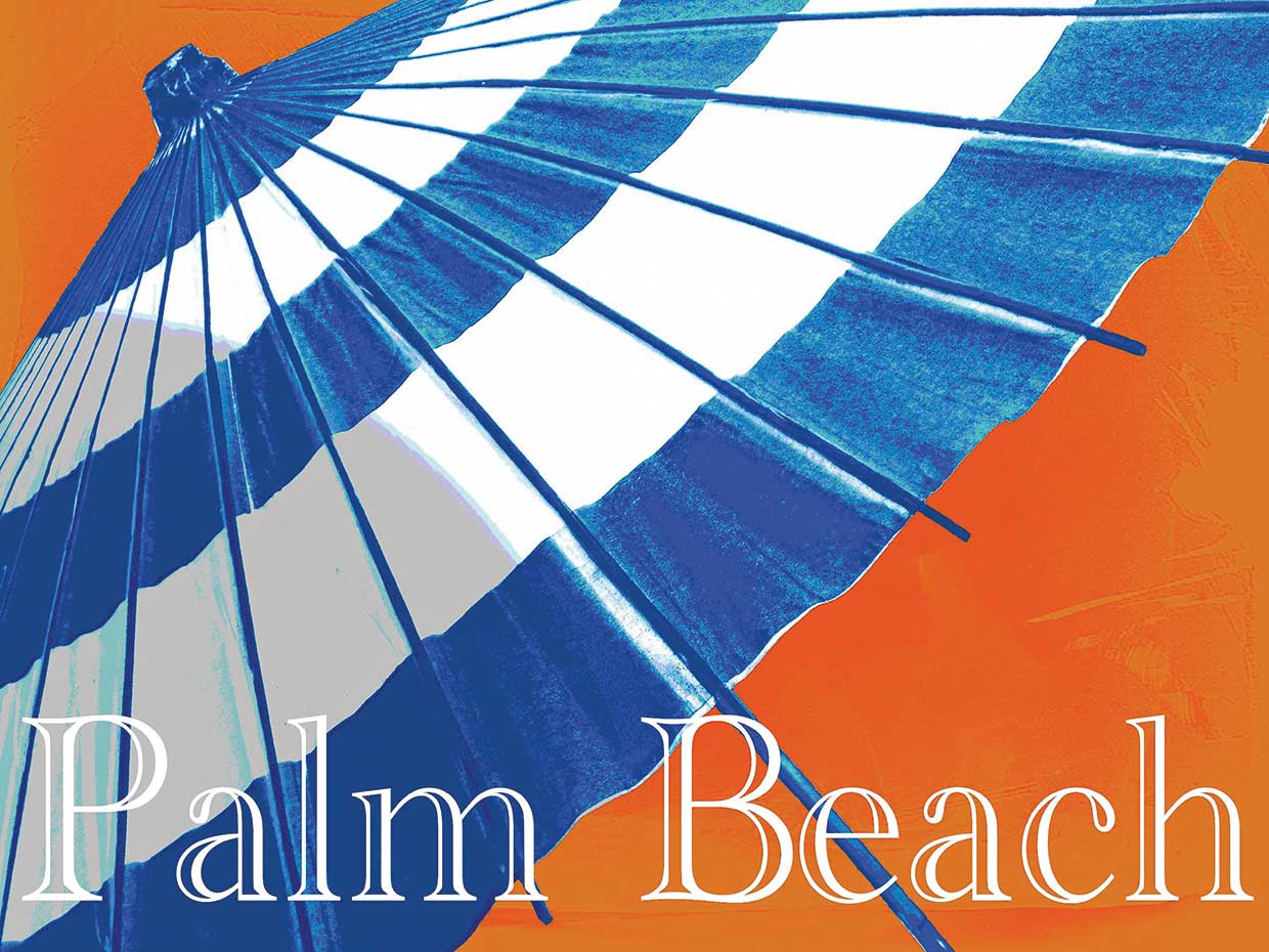 Parasol Blue and Mango Palm Beach