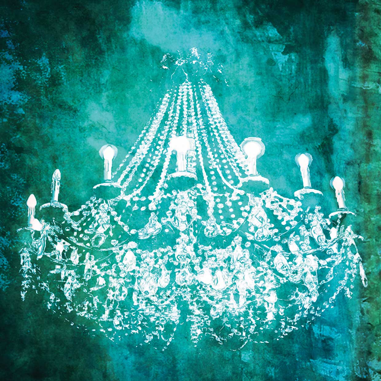 Aqua Chandelier