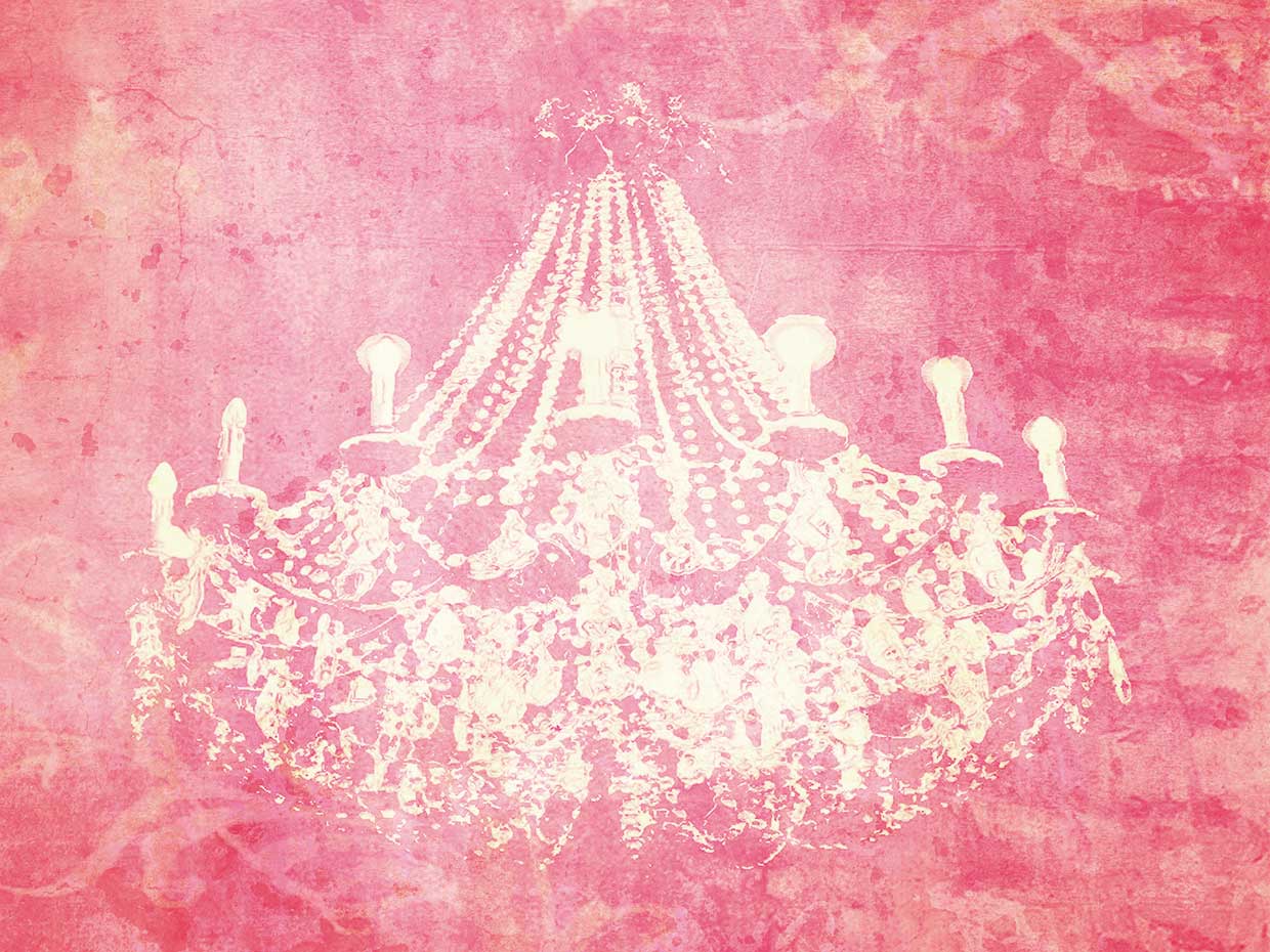 Pink Chandelier
