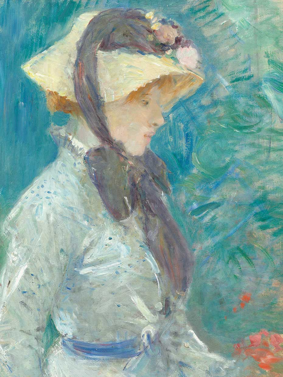 Young Woman with a Straw Hat
