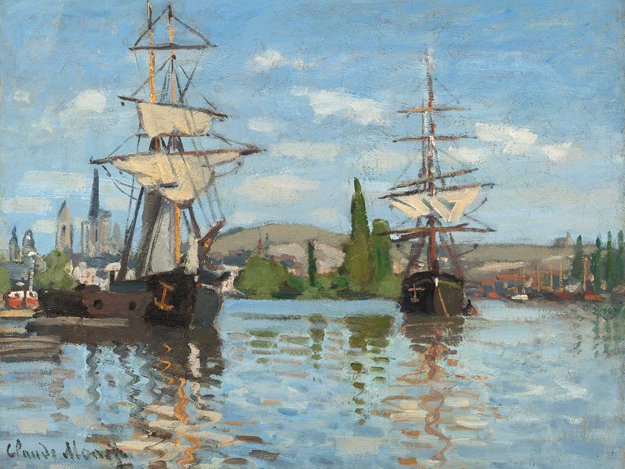 Ships Riding on the Seine at Rouen