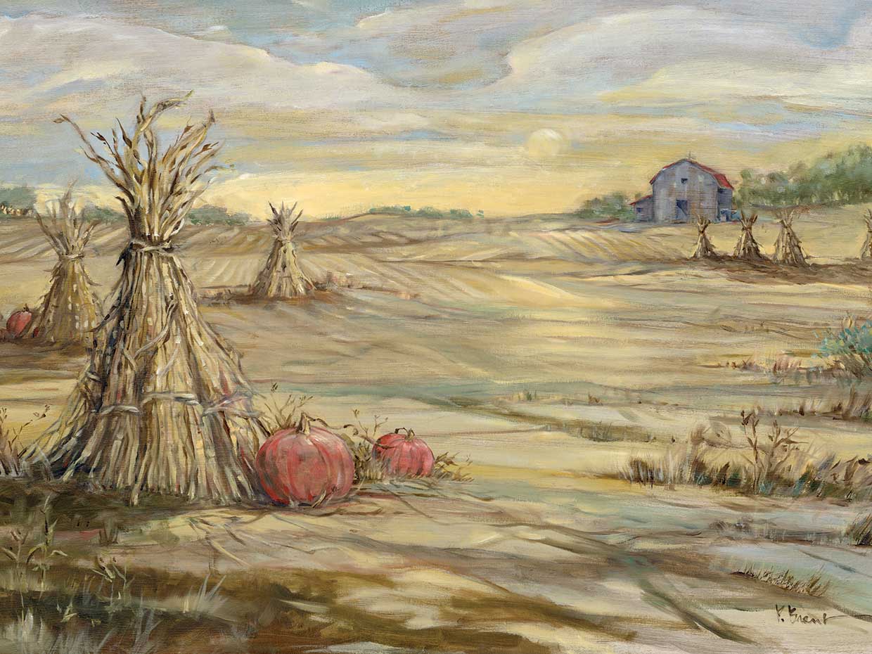 Gleaning Autumn – Morning Landscape