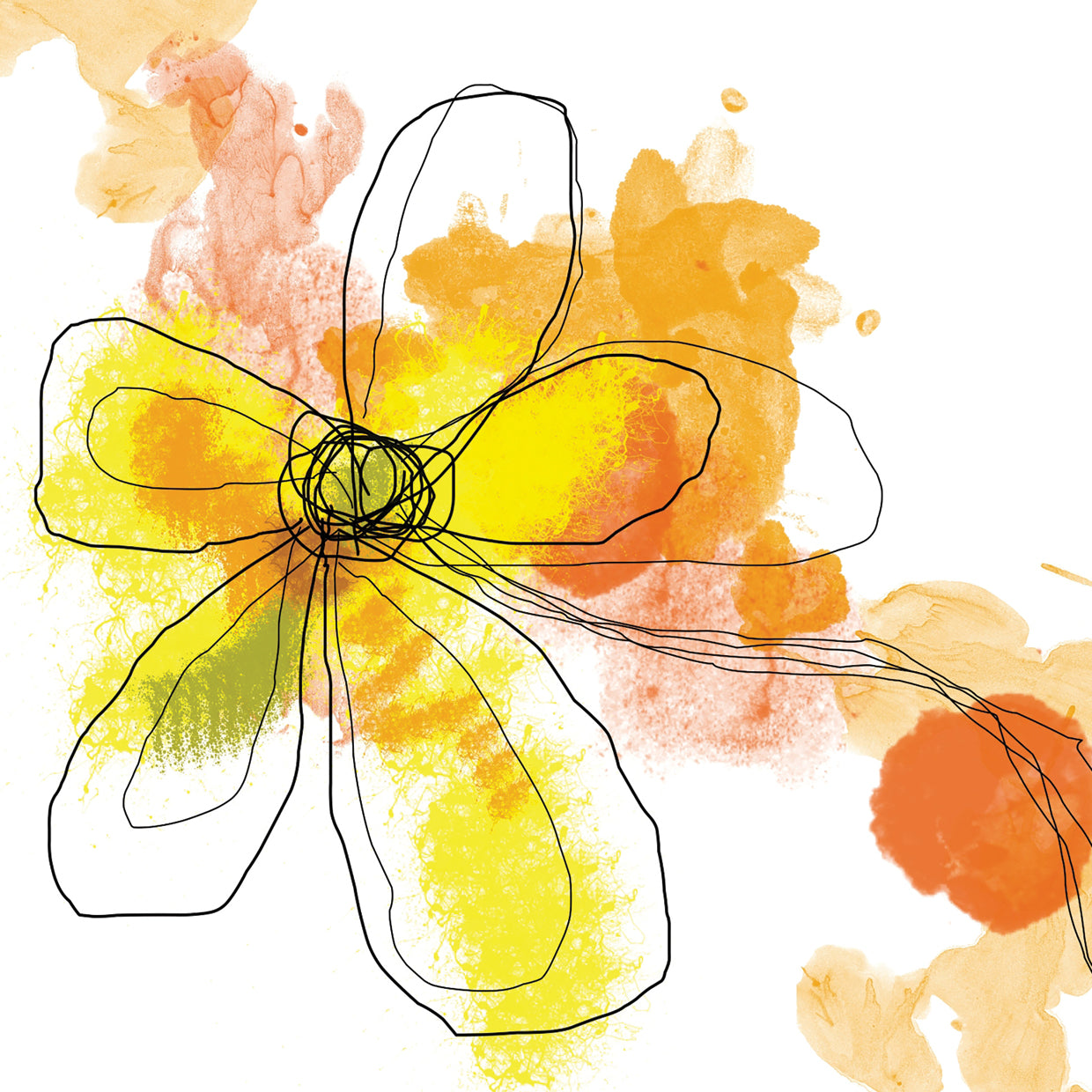 Liquid Yellow Flower