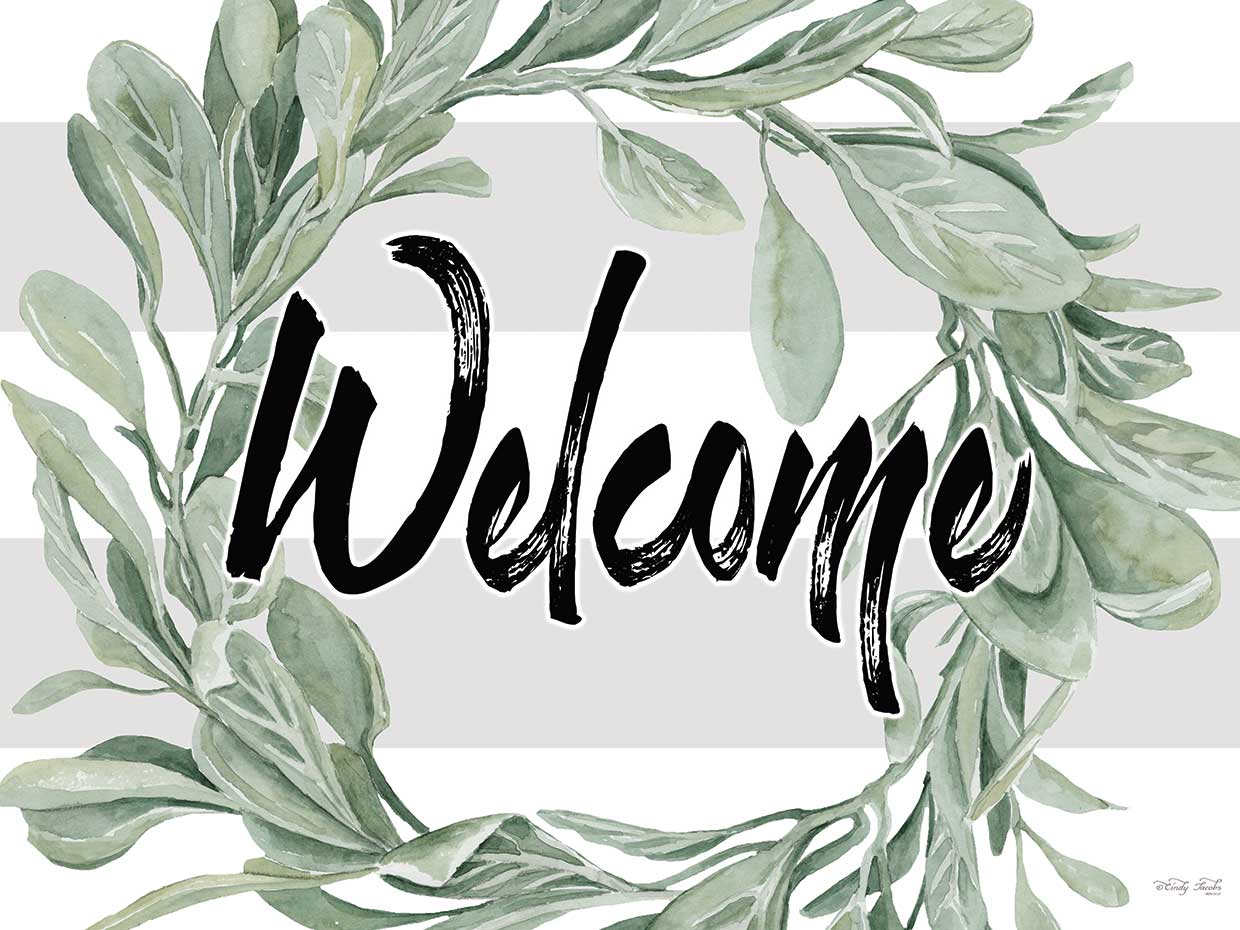 Welcome Leaves Wreath