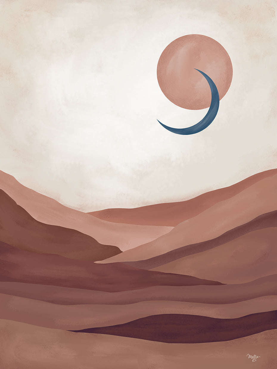 Desert Sun and Moon