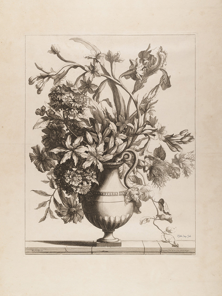 Vintage Urn in Sepia