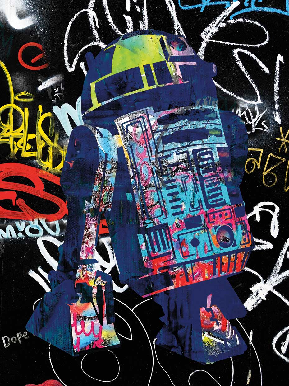 R2D2 Graffiti