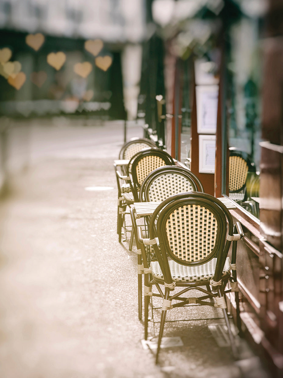 Cafe Chairs on Quiet Village Street