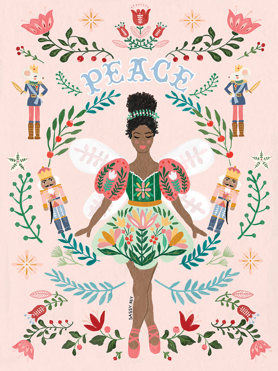 Peace nutcracker Christmas fairy