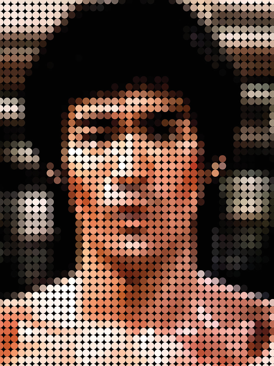 Bruce Lee in Style Dots