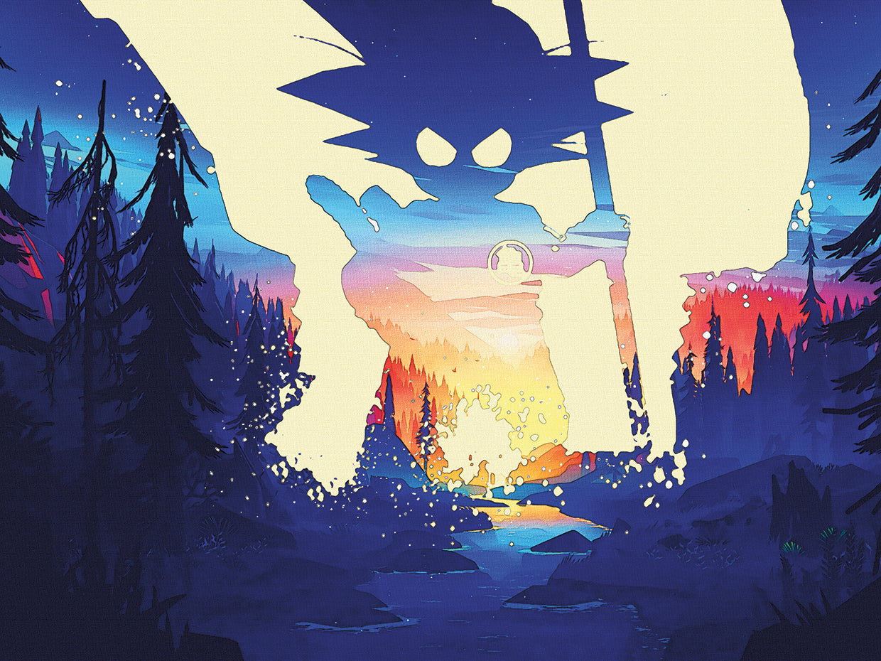 Shadow in the forest