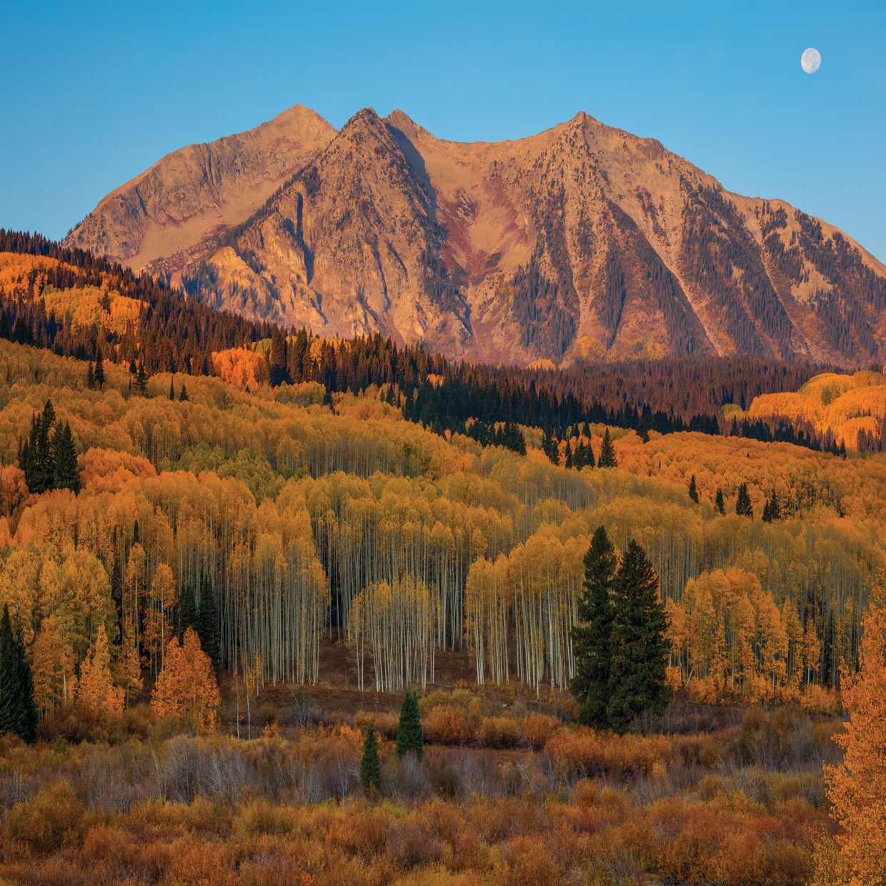 Autumn Sunrise Over East Beckwith Mountain 1