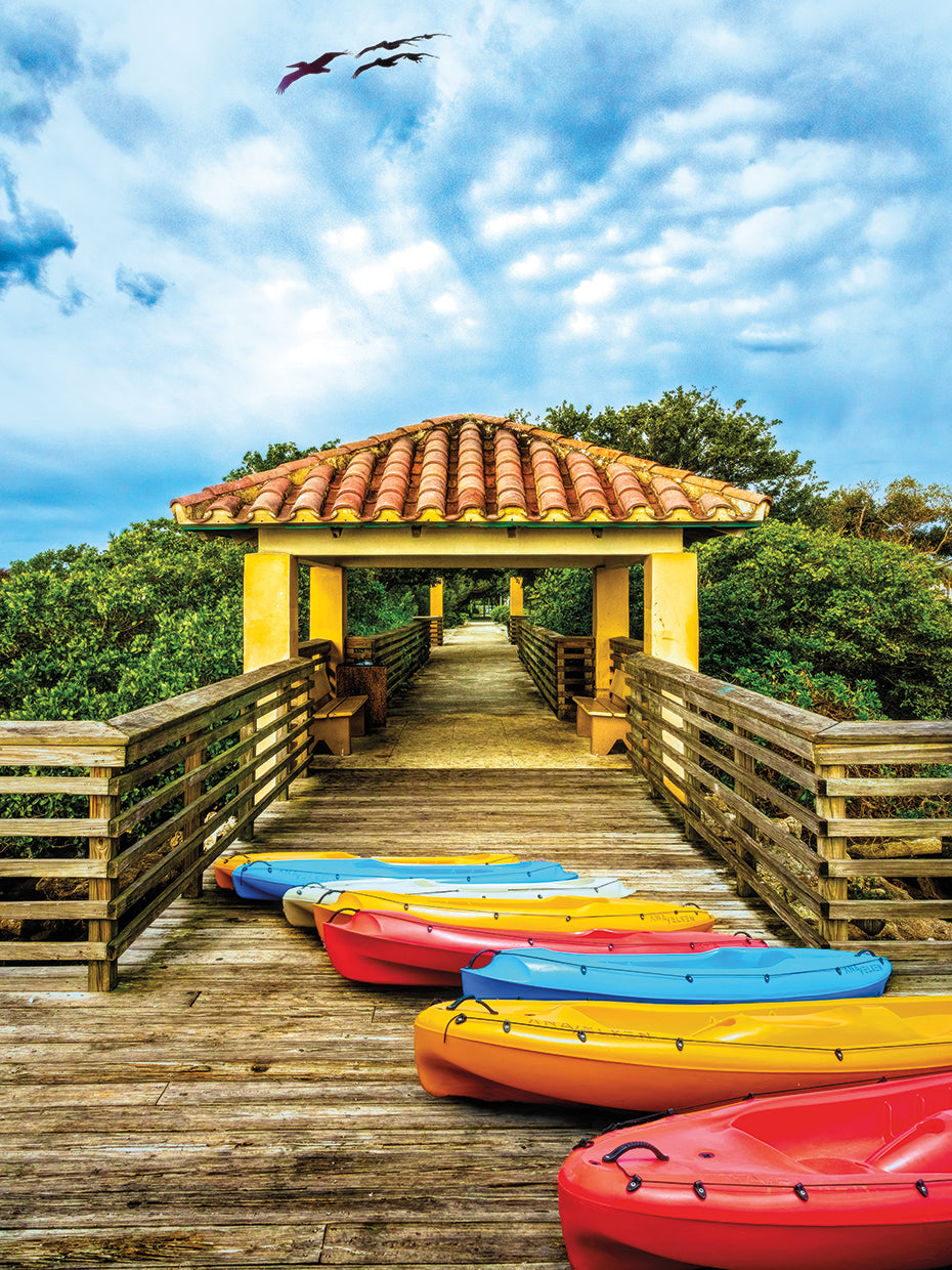 Kayaks on the Docks