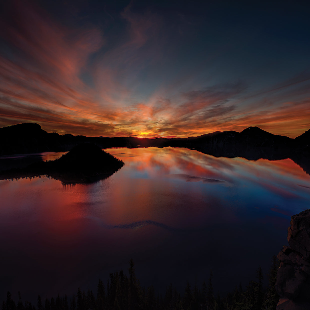 Dawn At Crater Lake 1