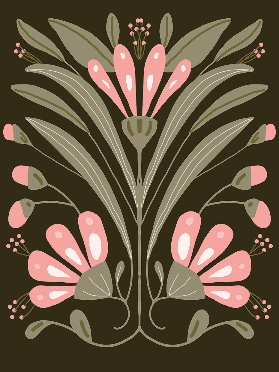 Pinky Floral Tile