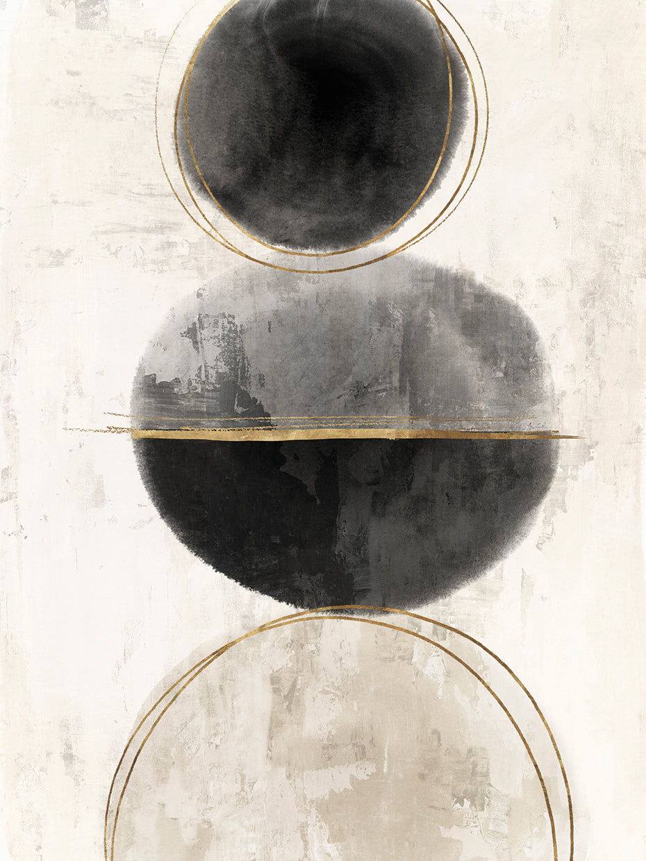 Black & Gold Abstract I