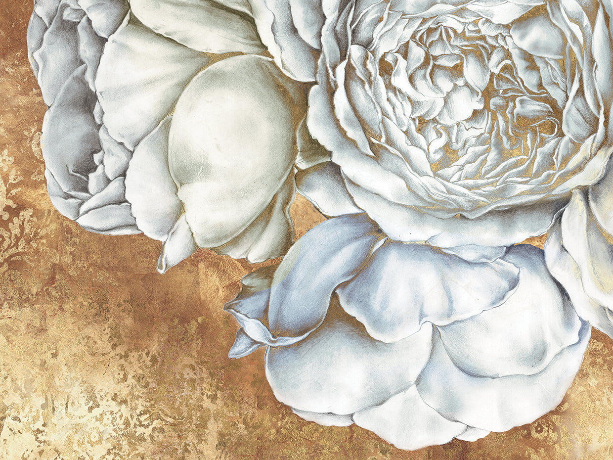 Golden Floral Damask