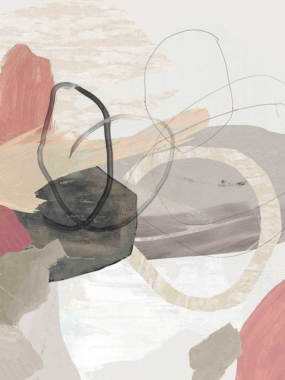 Modern Coral Abstract